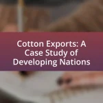 Cotton Exports: A Case Study of Developing Nations