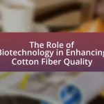 The Role of Biotechnology in Enhancing Cotton Fiber Quality