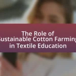 The Role of Sustainable Cotton Farming in Textile Education